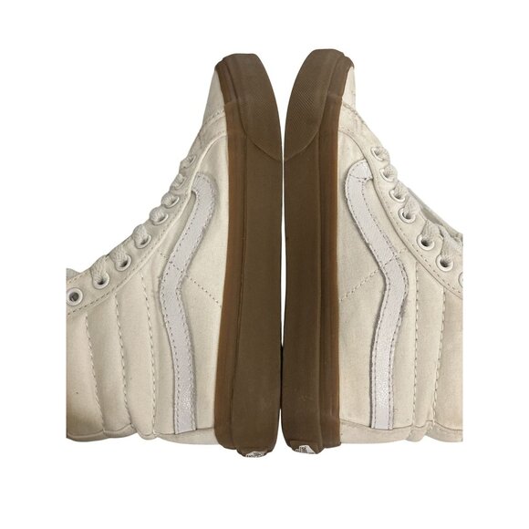 Vans Off The Wall unisex size Women 5 youth 3.5 White skate Hi-Top Sneakers shoe - Picture 6 of 8